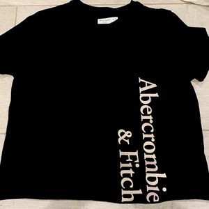 Abercrombie and Kids Black Logo Tee
